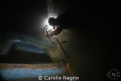 Working Underwater can be beautiful as well. Vouliagmeni ... by Carolin Negrin 